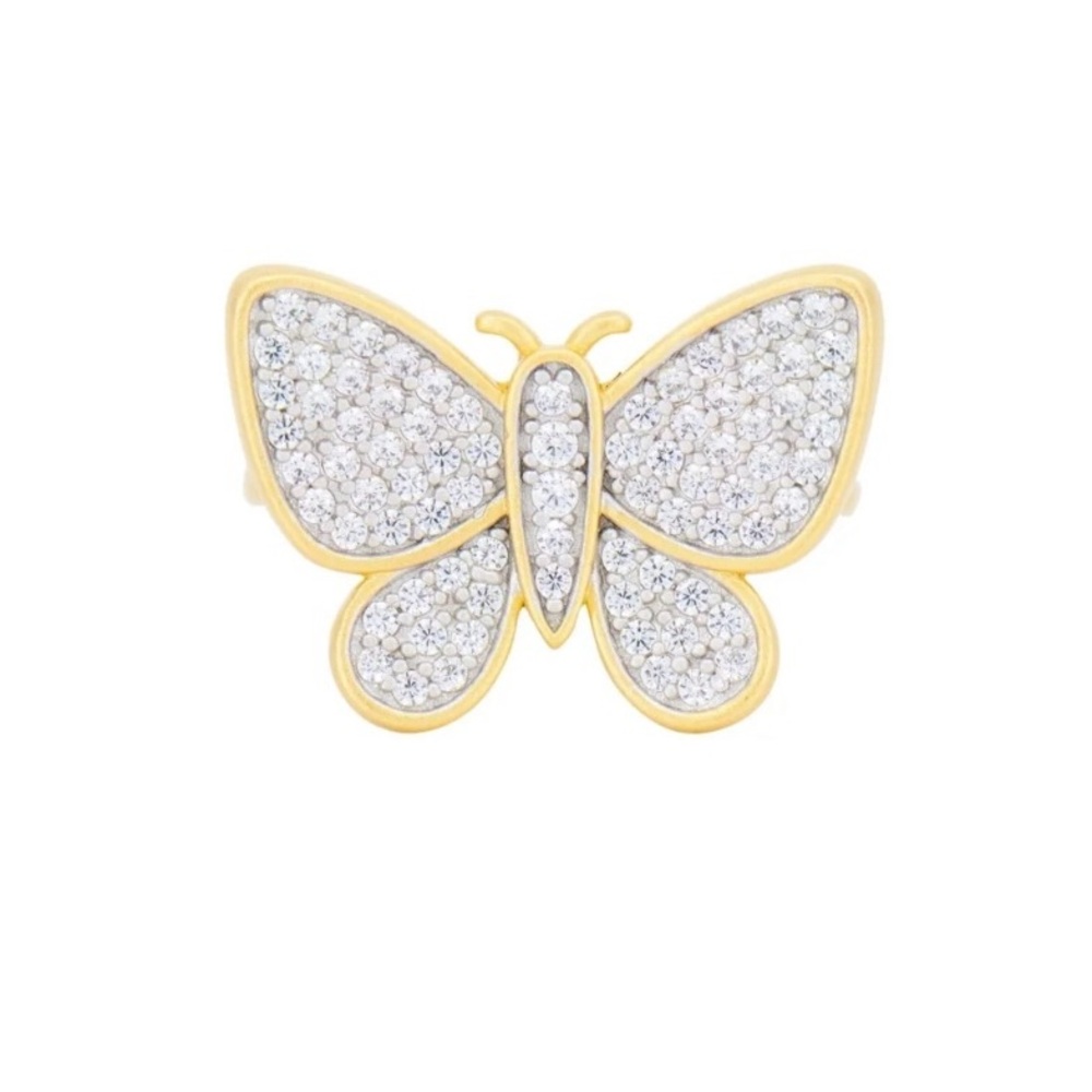 Frieda Rothman Gold and Silver Butterfly Ring